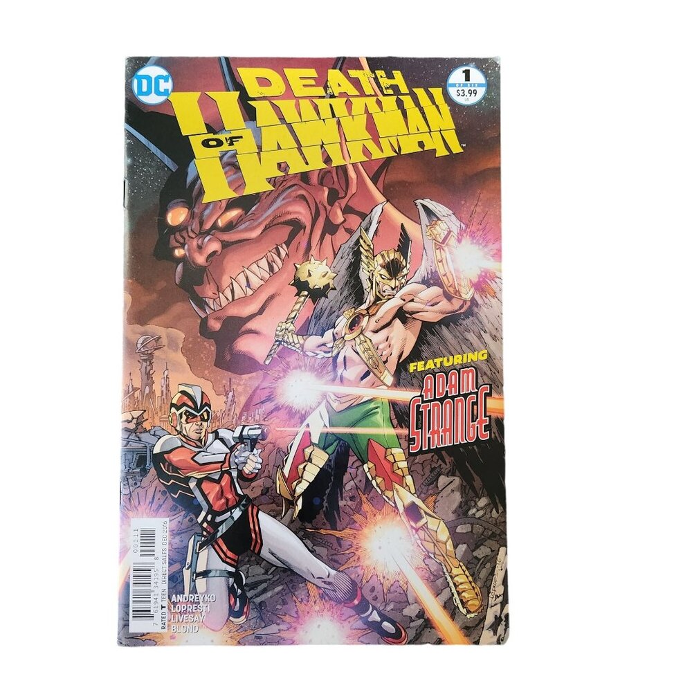 DC Comics Death Of Hawkman #1 2016 Comic Book Collector Bagged Boarded